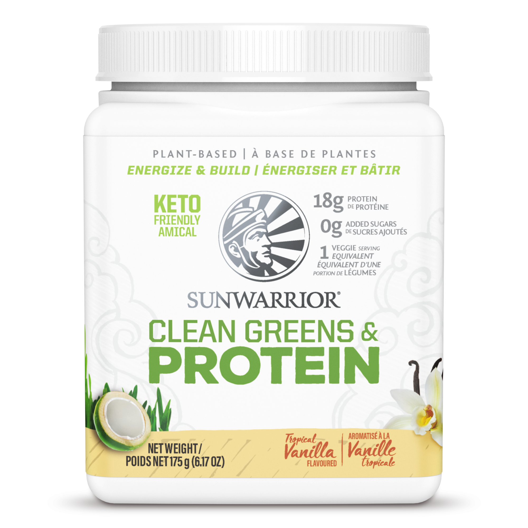 Clean Greens and Protein – Tropical Vanilla 175g