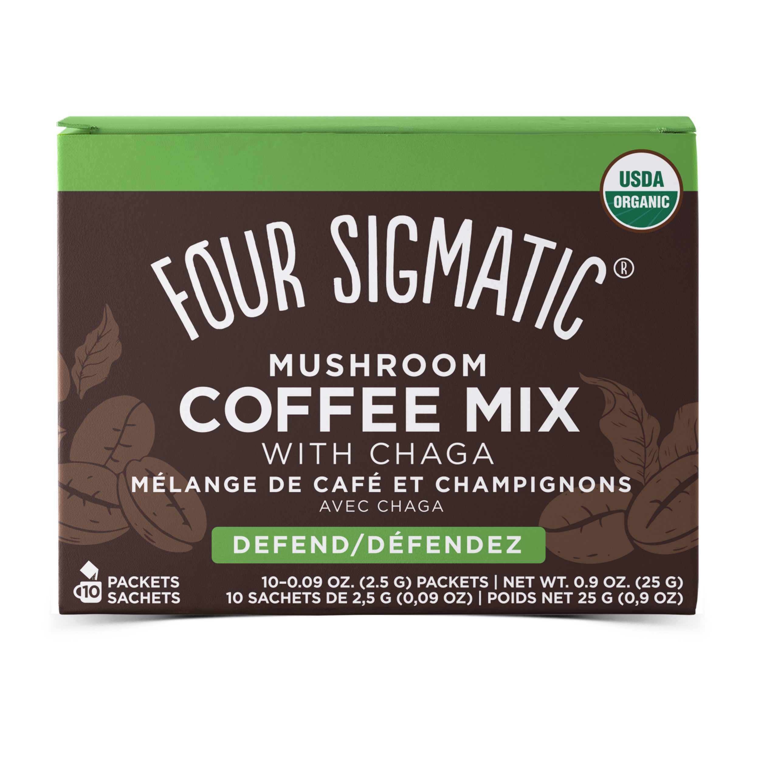 Mushroom Coffee Mix with Cordyceps and Chaga – 10 Sachets